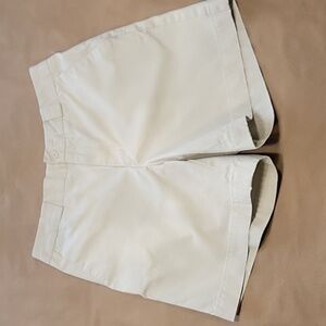 GAP Women's White Cotton Casual Shorts